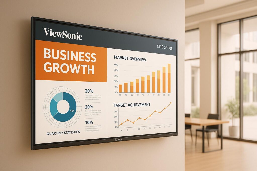 Monitory ViewSonic - nowy (ale nie całkiem) gracz na rynku wyświetlaczy Digital Signage